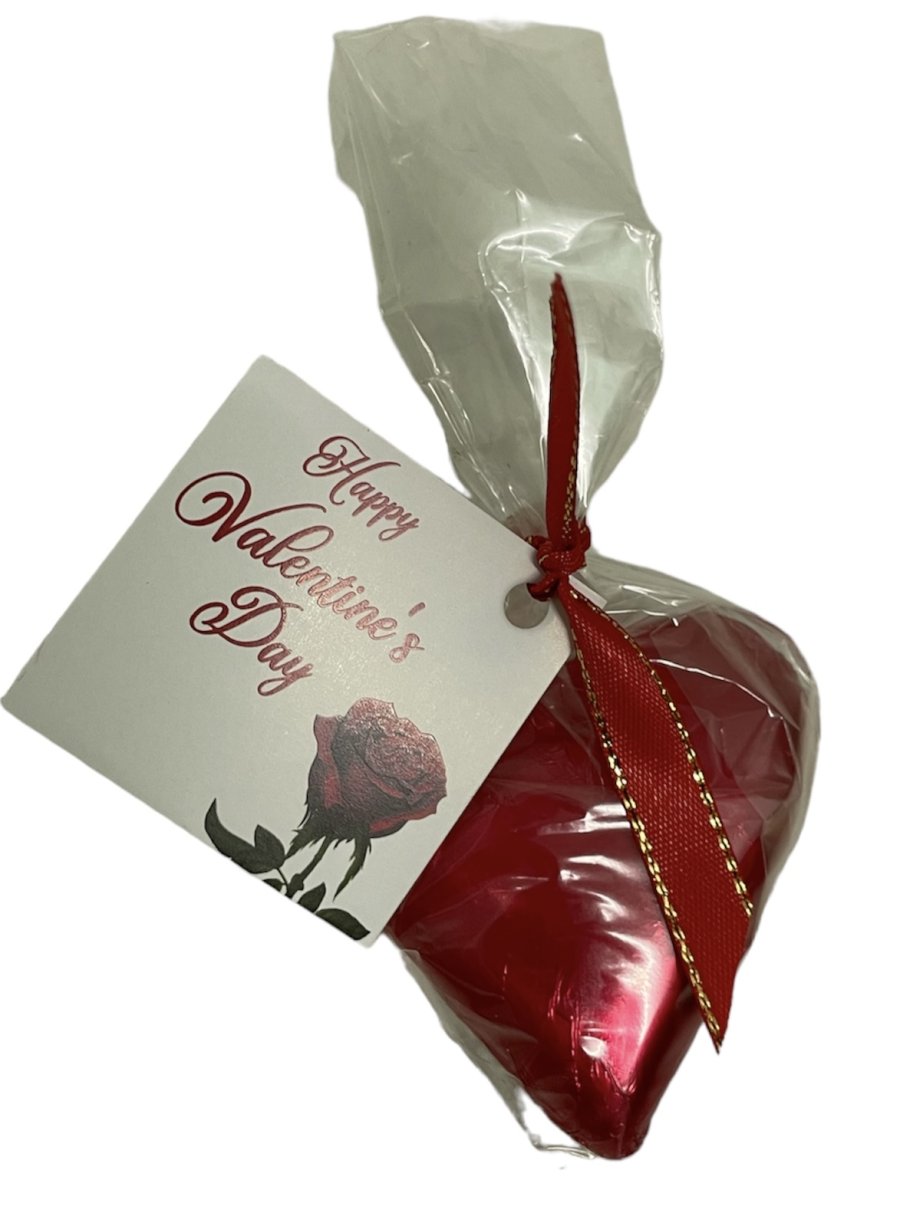 Heart chocolate with card - Large