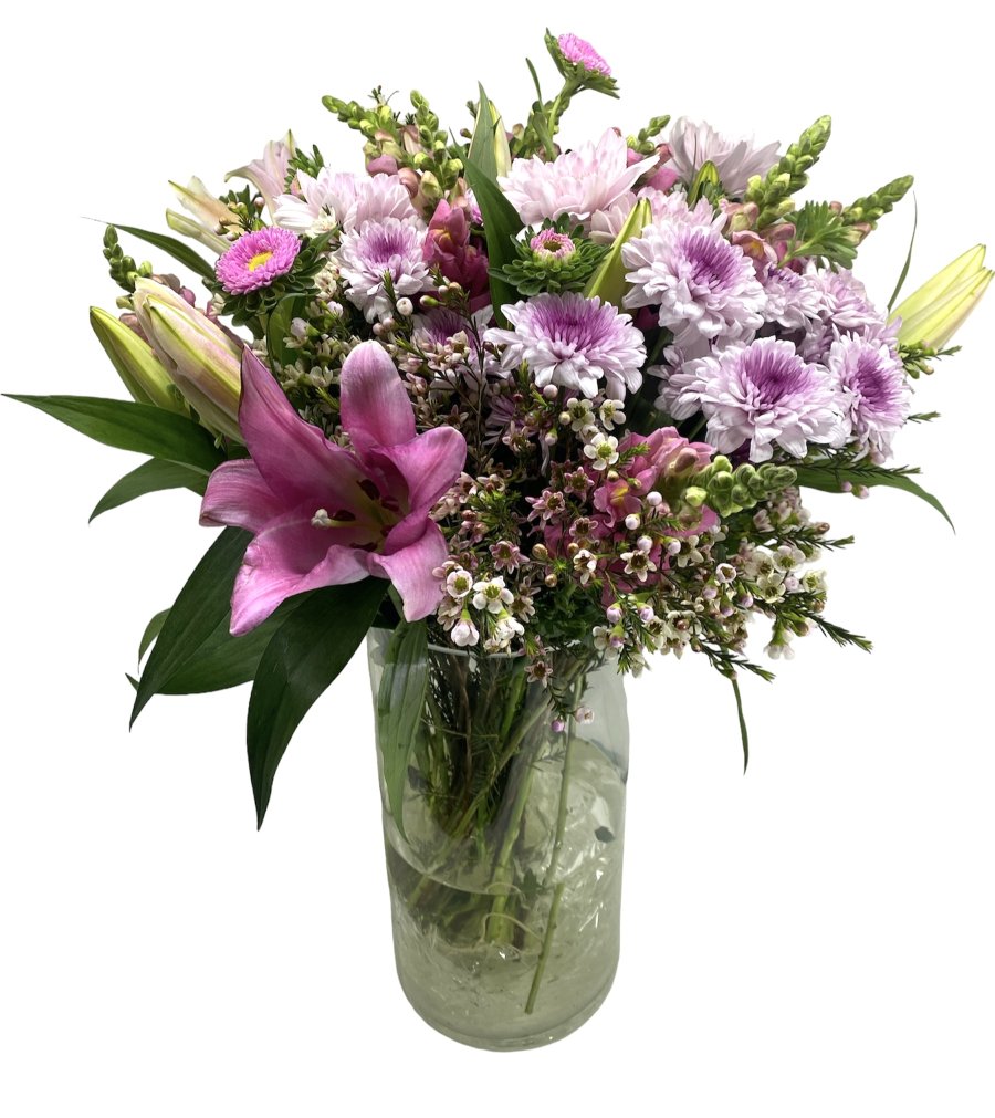 Vase of pink 